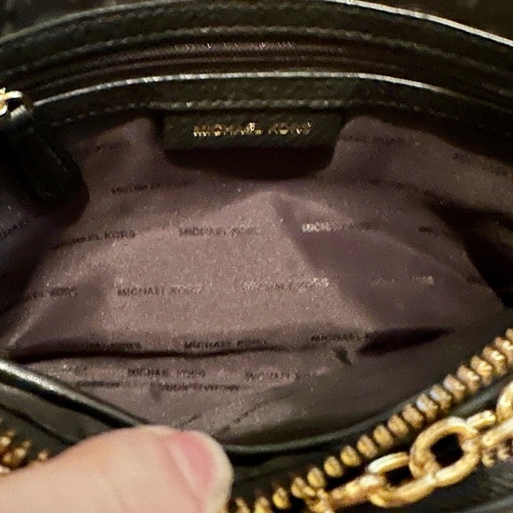 *SOLD* Michael Kors Large Black Pebbled Leather Double-Pouch Crossbody/Clutch - Picture 11 of 11